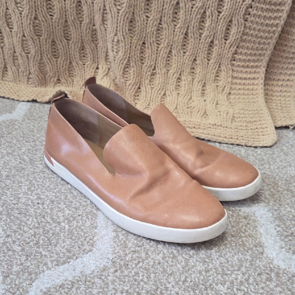 Vince Tan Leather 'Vero' Slip on Sneaker/Loafer - Size 7